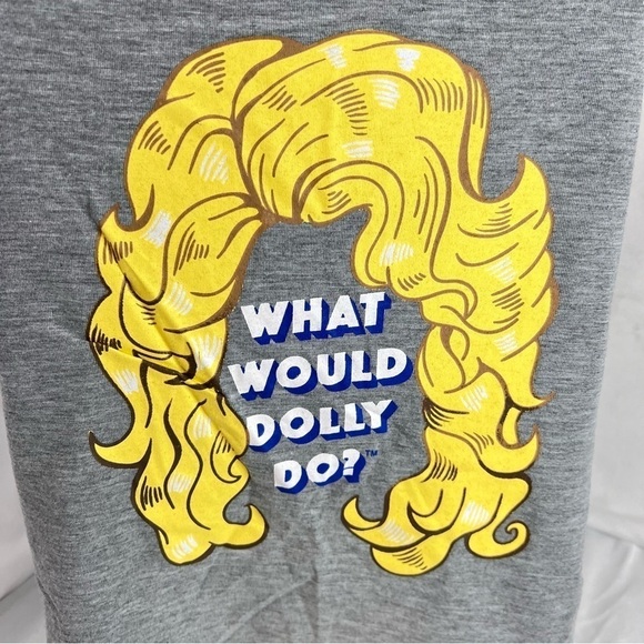 Doggy Parton What Would Dolly Do? T Shirt Gray - Picture 4 of 10
